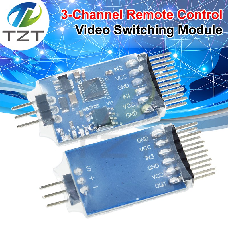 5.8G 3 Channel Video Switcher Module 3 way Video Switch Compatibale With RC Camera For FPV Drone UAV Accessories