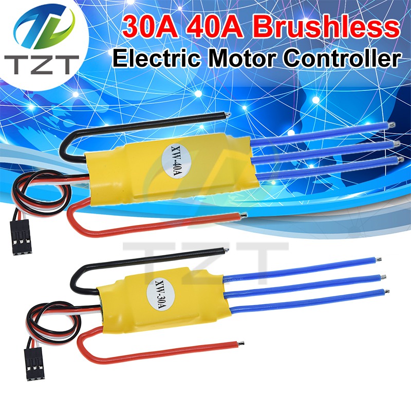 TZT HW 30A 40A ESC Brushless Motor Speed Controller RC BEC ESC T-rex 450 V2 Helicopter Boat for FPV F450 Mini Quadcopter Drone