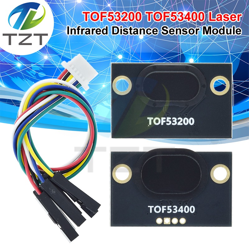TOF53200 TOF53400 2M / 4M Laser Infrared Distance Measurement Sensor Module MODBUS IIC Serial Mode For Arduino