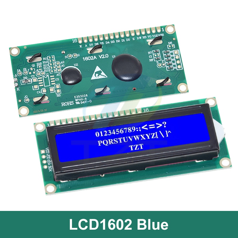 LCD1602 1602 LCD Module Blue / Yellow Green Screen 16x2 Character