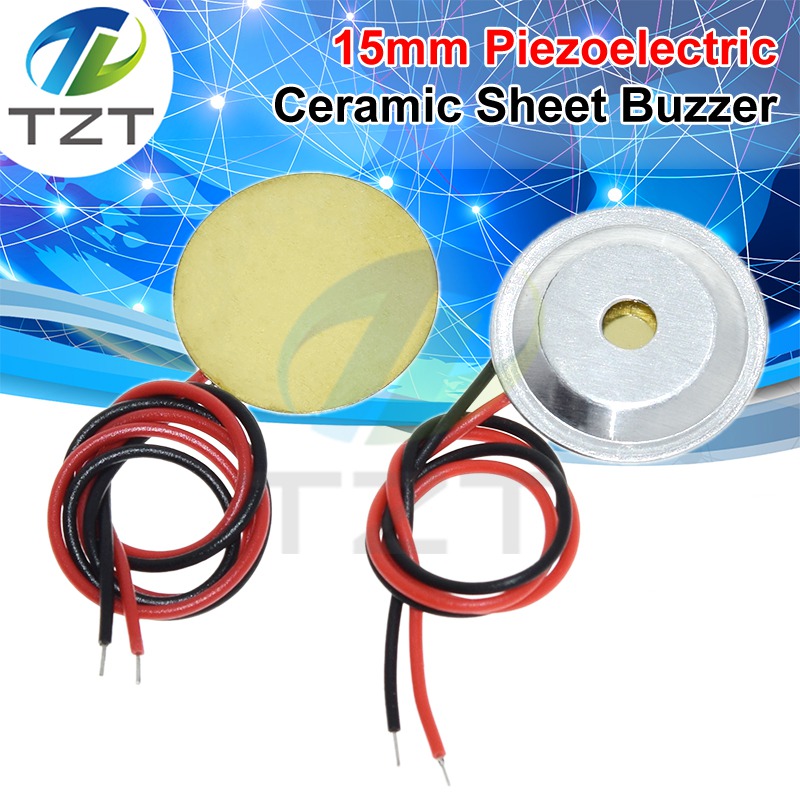 15mm Buzzer Sounder Sensors Trigger Drum Disc With Copper Wire + Aluminum shell