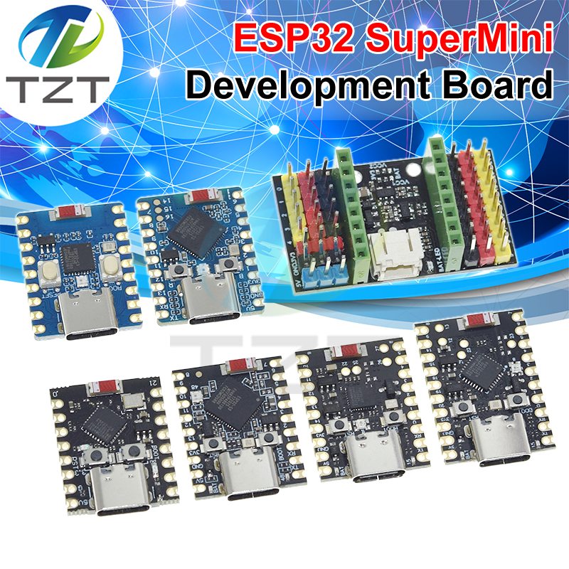 ESP32-C3-Zero ESP32-S3-Zero ESP32-C6 ESP32-H2 ESP32 SuperMini WiFi+Bluetooth ESP32 Development Board ESP32 C3 S3 Expansion Board