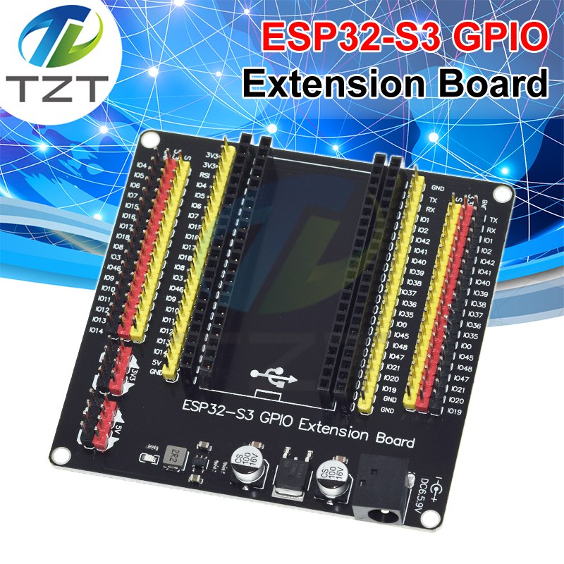 ESP32-S3 GPIO Expension Boards 44Pin Digital IO Pins DC-Powered ESP32 S3 IOT Development Board for Arduino IDE