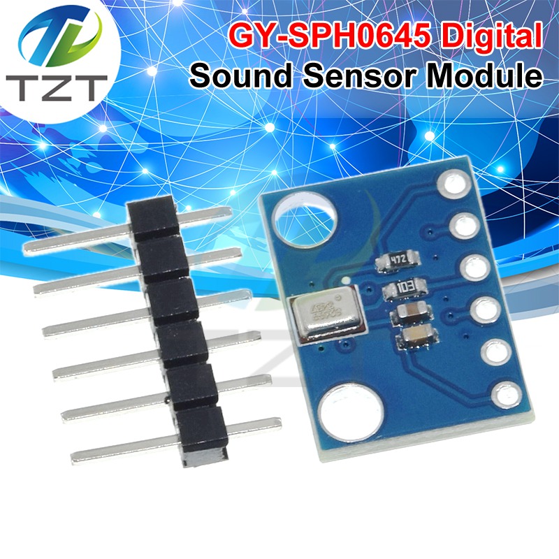 SPH0645 MEMS I2S Output Digital Microphone Module SPH0645LM4H Microphone Sensor Breakout Board 1.6-3.6V For Arduino