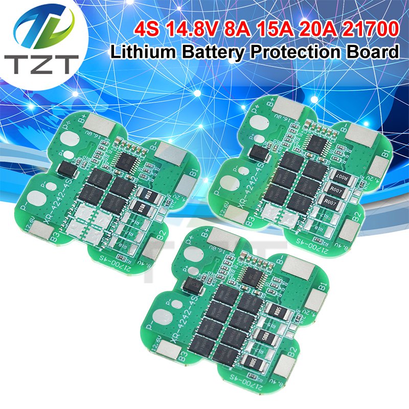 4S 21700 BMS 20A 15A 8A Charging Module 16.8V Li-ion Lithium Battery Charge Board Protection Board for Drill Motor Electric Tool