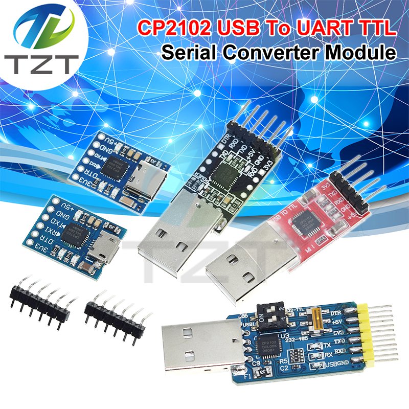 CP2102 USB 2.0 to UART TTL 5PIN Connector Module Serial Converter STC Replace FT232 CH340 PL2303