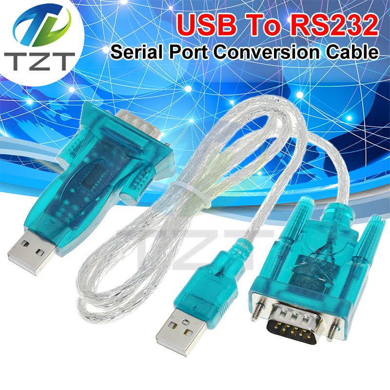 TZT HL-340 New USB to RS232 COM Port Serial PDA FT232 9 pin DB9 Adapter support WIN7 Compatible CH340