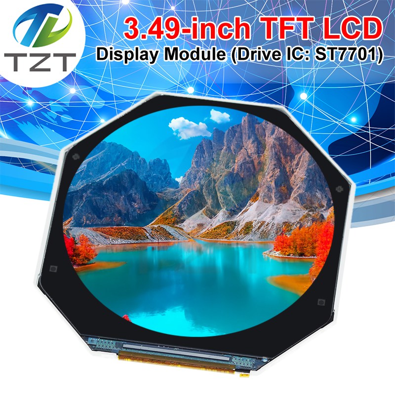 TZT 3.49 Inch TFT LCD Display Module ST7701 Screen With 480x480 Resolution Display Color Screen LCD Module