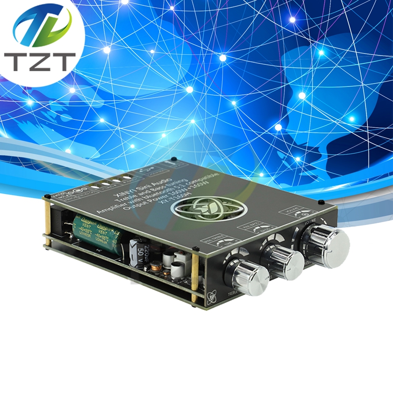 XY-T160H 160W*2 high-bass adjustment Bluetooth audio power amplifier board module two-channel stereo TDA7498E super 3116