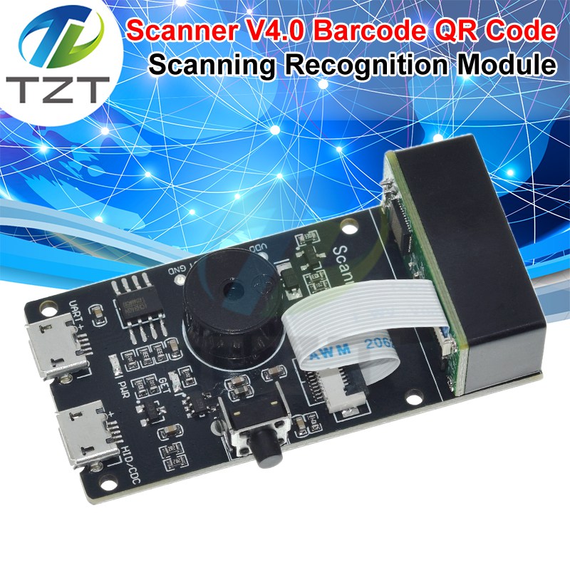 Qr /1d/2d/code Scanner V4.0 TZT Bar Code Scan Recognition Module Serial Communication Uart Interface Usb Keyboard Input