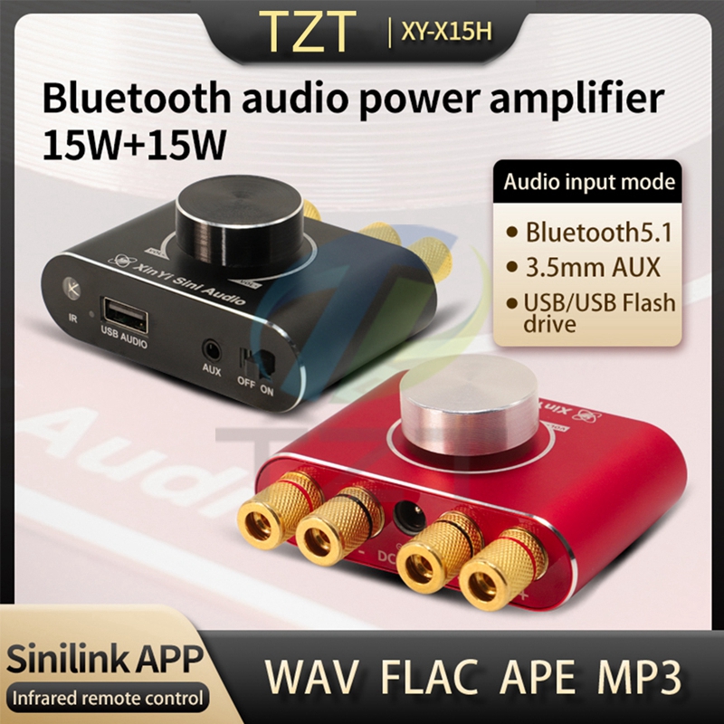 XY-X15H 15W stereo Bluetooth power amplifier board 12V/24V speaker audio amplification Bluetooth power amplifier