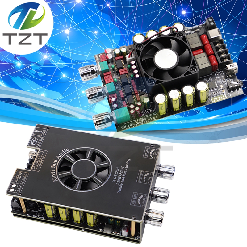 XY-T220H 220W * 2 audiophile level Bluetooth audio amplifier module with high and low frequency adjustment dual channel stereo TPA3251