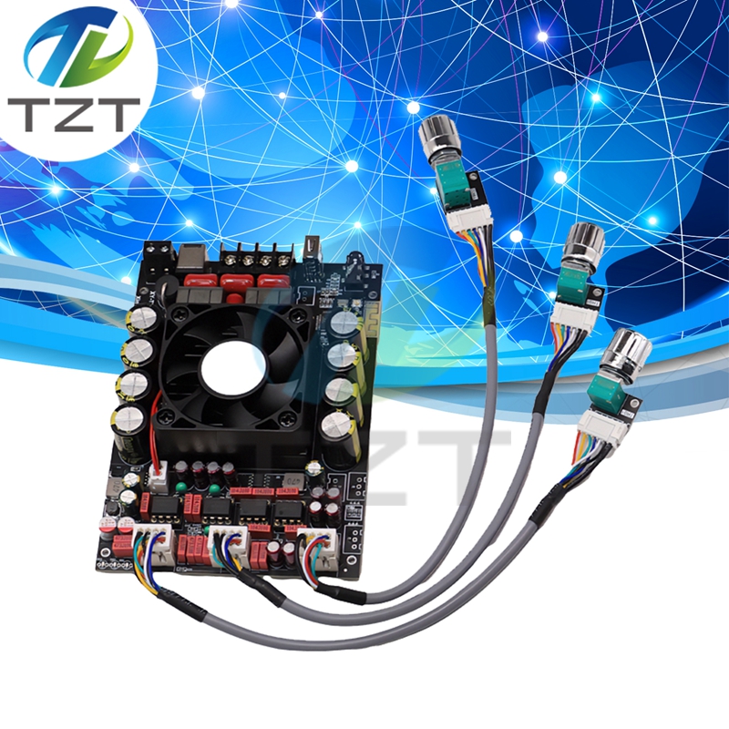 XY-T220H-W 220W*2 lossless Bluetooth audio amplifier module stereo pitch and bass adjustment TPA3251