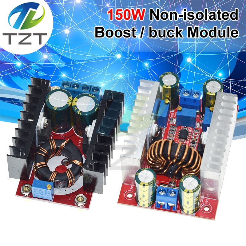 TZT DC-DC 150W 10A 10-32V To 12-35V Boost Converter / 5-40V To 1-36V 10A Step Down Module Constant Current Power Supply