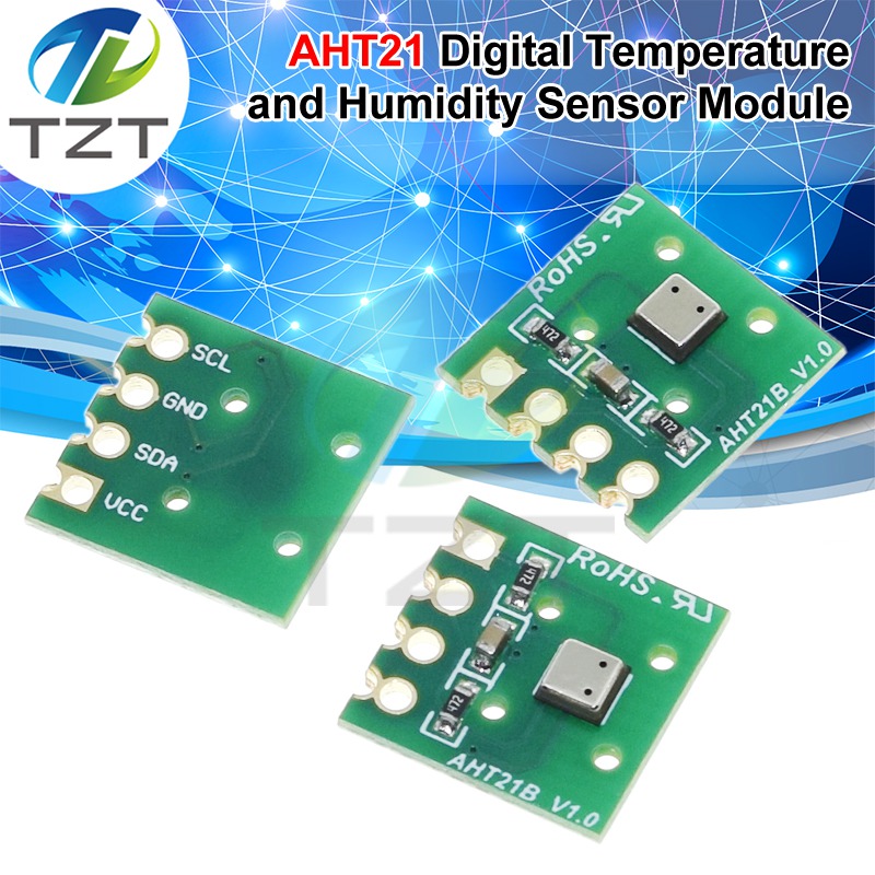 TZT AHT21 High Precision Digital Temperature and Humidity Sensor Measurement Module I2C Communication Replace SHT20 FOr Arduino
