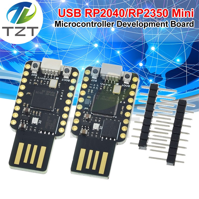 RP2040-USB RP2350-USB Mini Development Board 4MB/16MB Flash Dual-Core RP2350A RP2040 520KB SRAM For Raspberry Pi PICO2