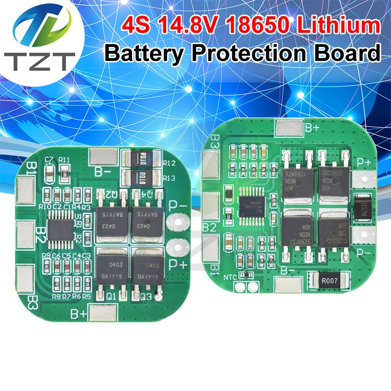 TZT 4S 14.8V / 16.8V 20A peak li-ion BMS PCM battery protection board bms pcm for lithium LicoO2 Limn2O4 18650 li battery